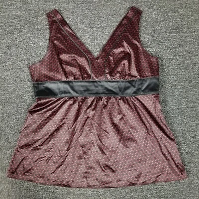 New York Company Tank Top Womens 16 Red Valentines Day Sleeveless Stretch Shirt - Image 1 of 4