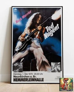 Ted Nugent 1979 Germany Tour Poster - Up To 36" - Picture 1 of 2