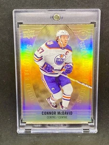 Connor McDavid RARE GOLD REFRACTOR INVESTMENT CARD SSP UPPER DECK OILERS - Picture 1 of 2