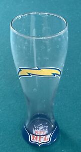 Los Angeles Chargers NFL 20oz Tall Beer Glass Excellent Condition Display Piece!