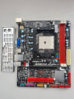 BIOSTAR A55MLV Motherboard with IO Shield - Working - Image 1 of 4