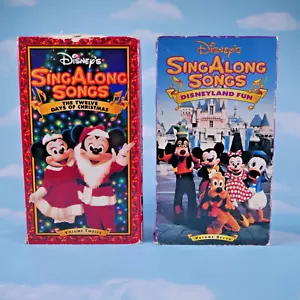 Disney's Sing Along Songs Volume 12 and Volume 7 on VHS - Bild 1 von 4
