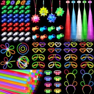 Glow in the Dark Party Supplies for Kids Adults Light Up Party Favors with 57... - Picture 1 of 7