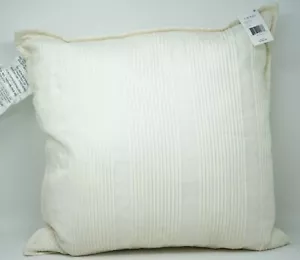 Lauren Ralph Lauren Kelsey Pintucked 18" Cotton Decorative Pillow - Off White - Picture 1 of 3