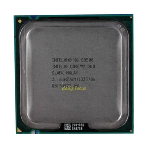 Procesador Intel Core 2 Duo E8500 3,16 GHz SLB9K AT80570PJ0876M LGA775 CPU 1333 MHz - Imagen 1 de 4