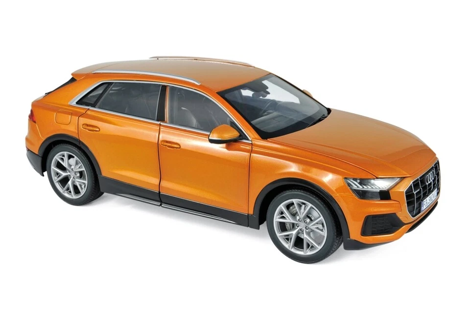 2018 Audi Q8 Hardtop, Orange - Norev 188371 - 1/18 scale Diecast Model Toy Car - Image 1 of 1