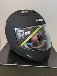 CASCO DE MOTOCICLETA ICON AIRFRAME SÓLIDO RUBATONE NEGRO CARA COMPLETA TALLA X-GRANDE #H43 - Imagen 1 de 12