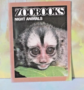 Night Animals ZOO BOOKS Picture Educational Magazine FREE SHIP! - Picture 1 of 8