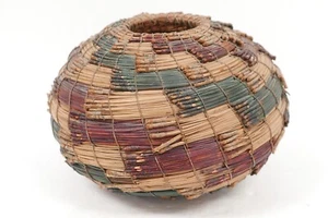 Vintage Large Fran Kraynek-Neil Prince Torrey Pine Needle Basket - Picture 1 of 6