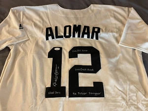 ROBERTO ALOMAR Signed BALTIMORE ORIOLES Jersey Auto 4 Inscriptions JSA COA HOF $ - Picture 1 of 9