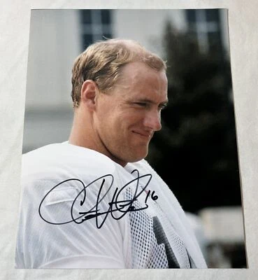 Foto FIRMADA Carolina Panthers 8x10 ~ CHRIS WEINKE ~ tiene algunos pliegues Foto 1 de 2