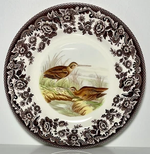 Spode Woodland Snipe Salad Plate 7 7/8" - Picture 1 of 2
