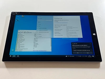 Microsoft Surface Pro 3, Modèle 1631  i5-4300U 4Go Ram  SSD 128Go Ecran HS - Photo 1/4