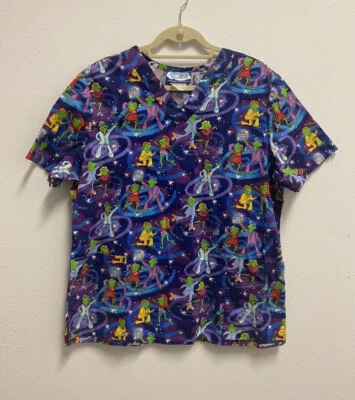 Blusa Médica Para Mujer Cómoda de Algodón 100% Algodón Mide como Mediana Usada Foto 1 de 4