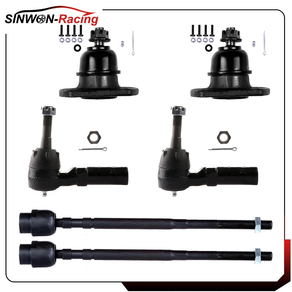 For 1995-1999 Chevrolet Monte Carlo 6Pcs Ball Joint Steering Tie Rod End Linkage - Imagem 1 de 4