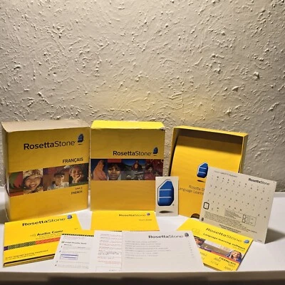 Rosetta Stone French Level 1 Version 3 PC CD-ROM Complete with NO Headphones - Image 1 of 4