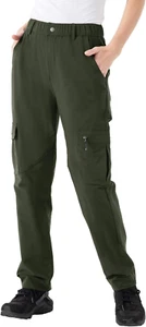 Women'S Hiking Cargo Pants Water-Resistant Quick Dry UPF 50+ Travel Camping Work - Picture 1 of 12
