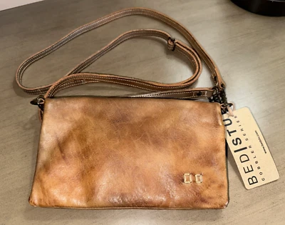 Новый BEDSTU Cadence кожи через плечо клатч сумочка серо-коричневый деревенский - Изображение 1 из 4