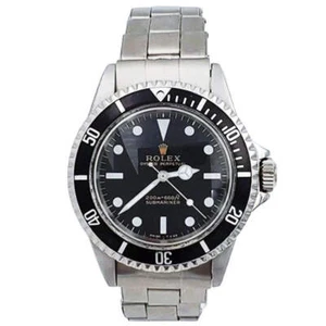 Rolex 40mm Vintage 1965 Submariner Steel Wristwatch with Black Dial. (5513) - Picture 1 of 5