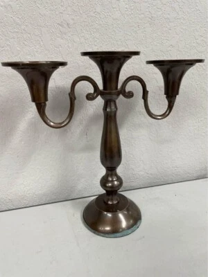 Cute copper candelabra candle stick stand holder Wedding Kitchen Fireplace - Image 1 of 4