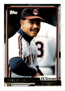 1992 Topps #33 Carlos Baerga Cleveland Indians - Picture 1 of 2