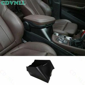 Fit BMW X1 F48 2016-2021 Matte Black Middle Console Armrest Heighten Storage Box - Picture 1 of 6