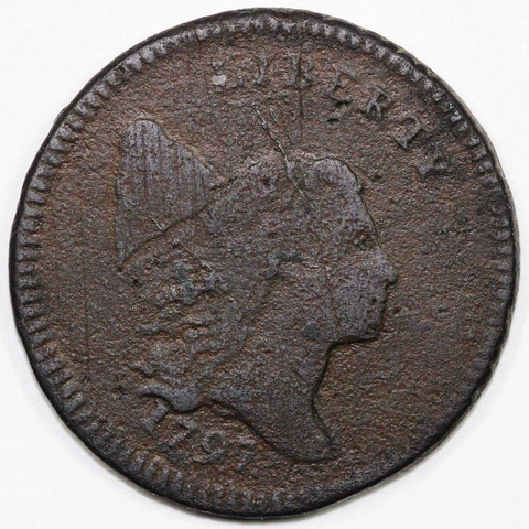 1797 1/2c C-3b Liberty Cap Half Cent Cover