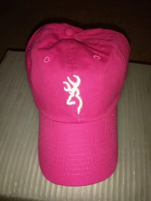 BROWNING- EMBROIDERED HAT-NEW-TAGS-ADJUSTABLE-PINK - Image 1 of 4