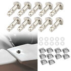 10 PCS 17mm Fit For Ducati 749 916 996 998 999 Quick Release Fasteners Silver