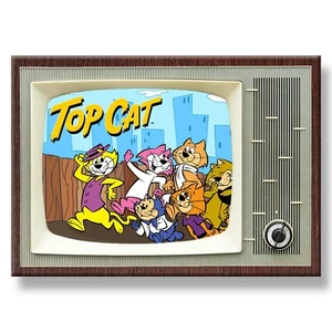 TOP CAT Classic TV 3.5 inches x 2.5 inches Steel Cased FRIDGE MAGNET - Picture 1 of 2