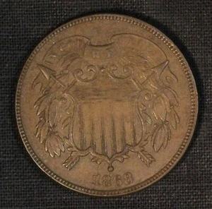1868 2c Two Cent Piece - Free Shipping USA - Picture 1 of 3