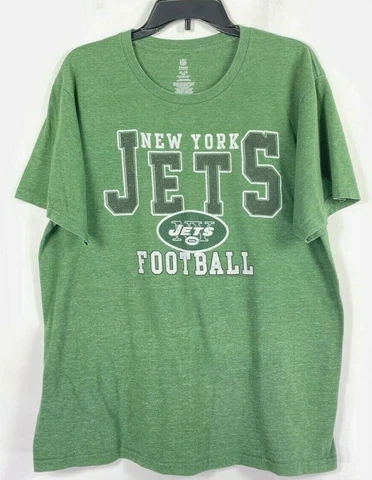 NFL Apparel Mens New York Jets T Shirt Crew Neck Short Sleeve Green Size XL Cover