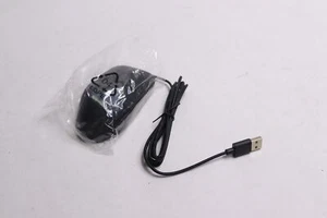 Amazon Basics 3-Button Wired USB Computer Mouse Black âMSU0939 - Picture 1 of 1
