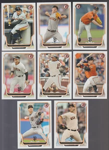 Lote de 35 cartas 2014 SF GIANTS con conjunto de equipo Bowman 26 campeones de la serie mundial + Bochy - Imagen 1 de 1