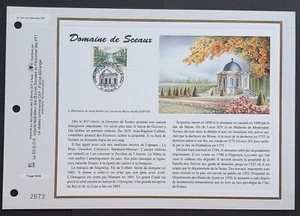 Feuillet CEF 1er jour 1341 1997 Domaine de Sceaux - Picture 1 of 1