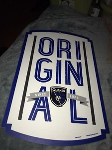 San Jose Earthquakes WinCraft 11" x 17" Wood Sign. San Jose Earthquakes Sign. - Picture 1 of 9