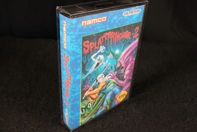 Sega Genesis Splatterhouse 2 II CIB box + manual rare vintage video game 1992 - Image 1 of 4