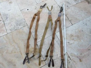 Noi Polizia Vigili Del Fuoco Pelle Suspender Vero Vintage Bretelle 40er 40s Mint - Foto 1 di 6