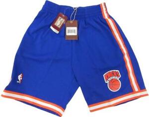 New 1991-92 New York Knicks Mens Mitchell & Ness Blue Swingman Shorts $85