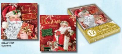 XPRESS YOURSELF Christmas Cards 12 Card Pack Box Traditional Scene 2 Design Xmas