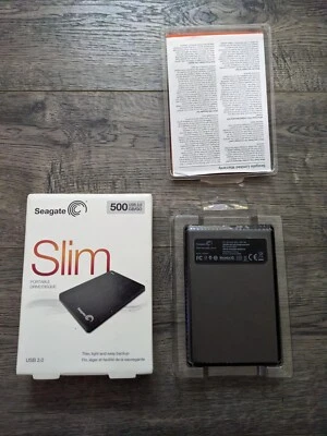 Seagate STCD500102 Backup Plus Slim USB 3.0 Bus Power 500GB  HDD w/ Cable - Image 1 of 4