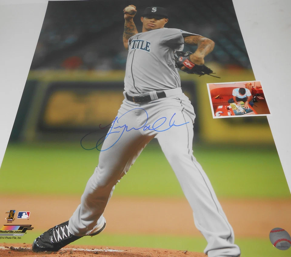 Taijuan Walker Seattle Mariners Autografiado Firmado 16x20 Vertical H Foto 1 de 1