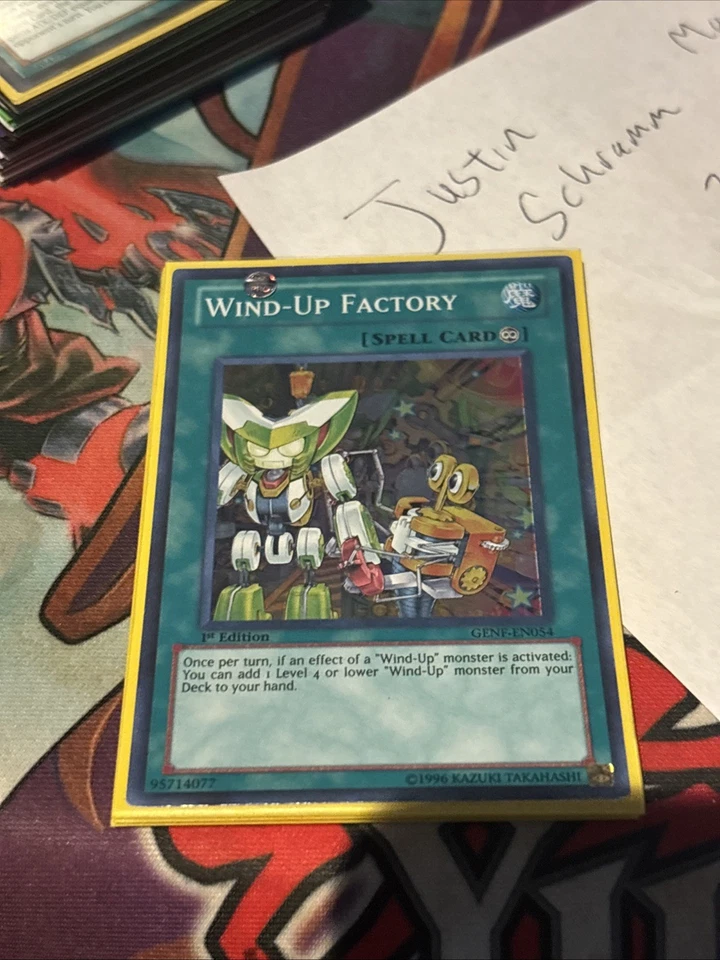 Yugioh Wind Up Factory Genf-en054 1st Super - Image 1 of 1