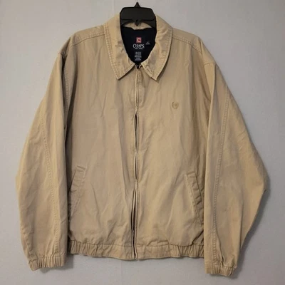 Chaqueta Chaps Hombre Beige Ligera 100% Algodón Talla XL Foto 1 de 4