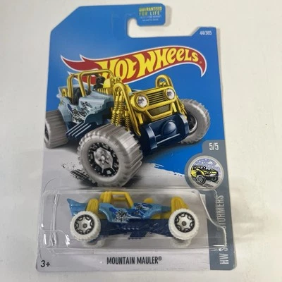 Hot Wheels HW Snow Stormers 5/5 Mountain Mauler Blue White Yellow 44/365 Car - Image 1 of 4