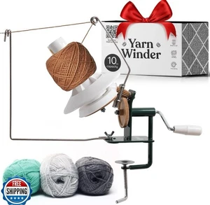 Wofaro - Large Capacity Yarn Ball Winder and Spinner. Hand-Operated Winder fo - Picture 1 of 6