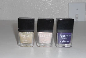 Butter London Lot of 3 Nail Lacquer Polish Looker, Hush-Hush, Password Please - Picture 1 of 2