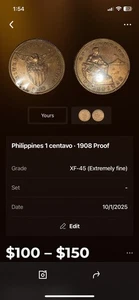 1908 US-Philippines coin, Centavo, featuring the American eagle and shield - Picture 1 of 9