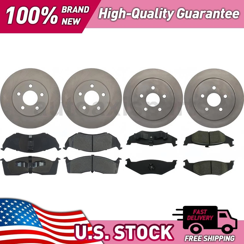 Kit de actualización de freno de disco de piezas centradas delanteras y traseras para Dodge Neon 1995-1999 Foto 1 de 1