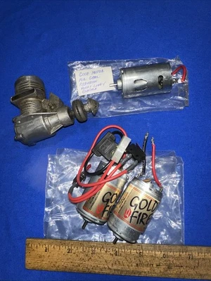 R/C Airplane Motors & Engine Vintage Gold fire Used Lot Variety - Image 1 of 4